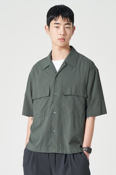メンズウェア TECH OPEN COLLAR SHIRT 8gshoot 8g shoot DAIWA Tech Sports Open Collar Shirt L/S Black | HAVEN