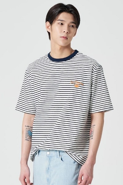 Tシャツ・カットソー COVERNAT Woven Mix T-Shirt Black Covernat Unisex Woven Mix Tee Shirt Black | Crewneck for Men