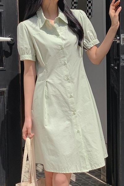 MLB Classic Monogram Stripes Short Sleeve Denim Dress NY