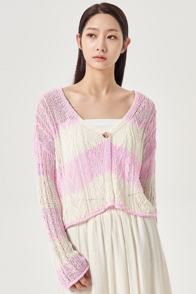 BUTTON BOLERO KNIT CARDIGAN IN BLACK – Matin Kim