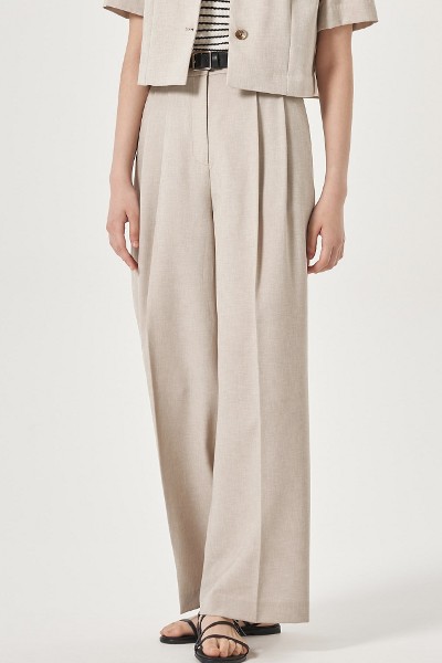 8seconds One Tuck Wide Linen Pants Sky Blue | Wide for Women