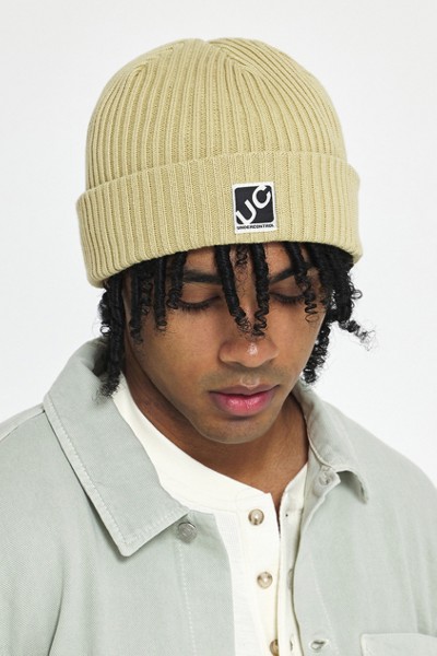 UNDERCONTROL Unisex Beanie Cross Box Logo D Lemon | Hats for