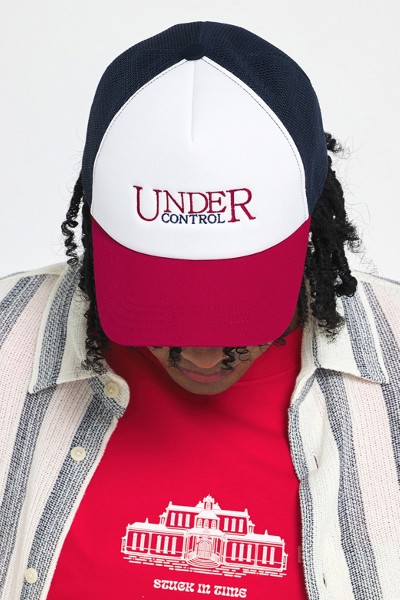★2023FW新作★UNDERCONTROL★SIGNATURE / MESH TRUCKER B B UNDERCONTROL Unisex Signature Mesh Trucker B B Black | Hats