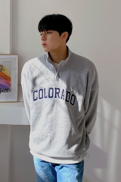 Covernat Unisex Semi Crop Raglan Hoodie Oatmeal