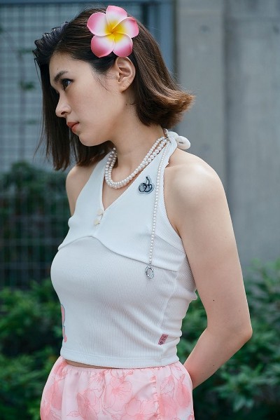 BLANC-CHIC See Through Square Long Skirt | KOODING