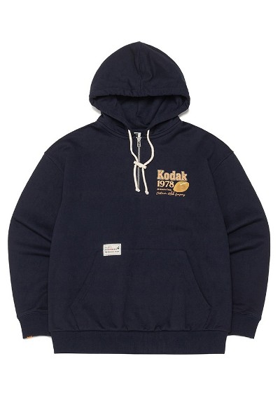 スウェット・トレーナー COVERNAT Block collar half zip-up sweatshirt red Covernat Unisex Block Collar Half Zipup Sweatshirt Red