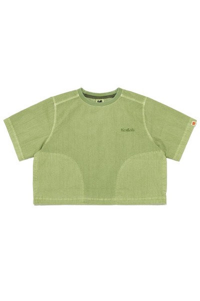 acme de la vie Adlv Circle Wappen Crop Short Sleeve Tee