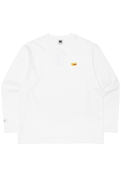◆KODAK◆ Big Logo Askin Short Sleeve T-Shirt Women WHITE Kodak Apparel Unisex Essential Signature Logo Long Sleeve