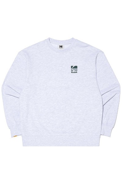 Covernat Unisex Oversized Knit Lip Sweatshirt Oatmeal