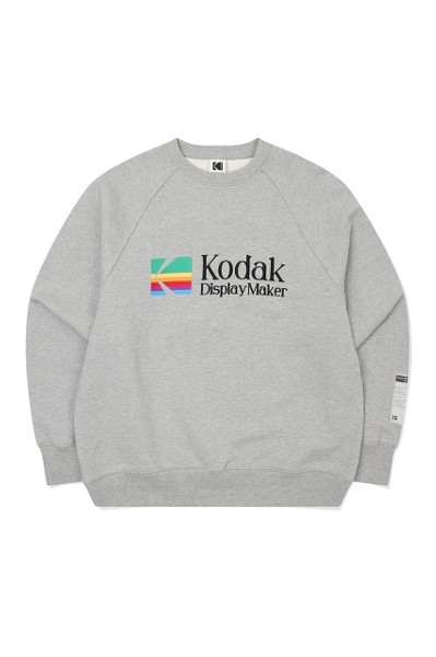 Kodak Apparel Unisex Rainbow Big Logo Sweatshirt Melange