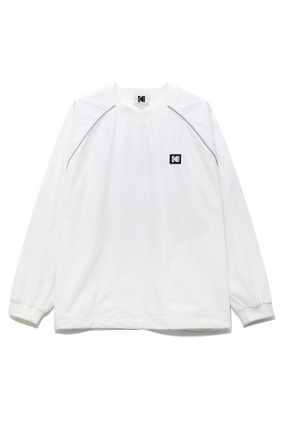 Covernat Unisex Oversized Small Authentic Logo Hoodie Beige