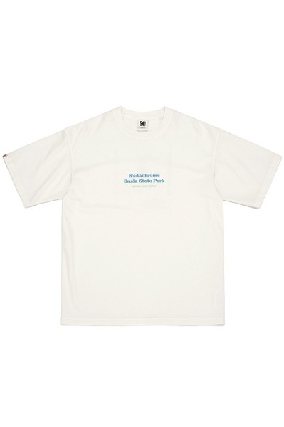 ★KODAK★ Breezepop Mesh Texture Short Sleeve T-Shirt IVORY Kodak Apparel Unisex Back Mesh Trip Back Graphic Short
