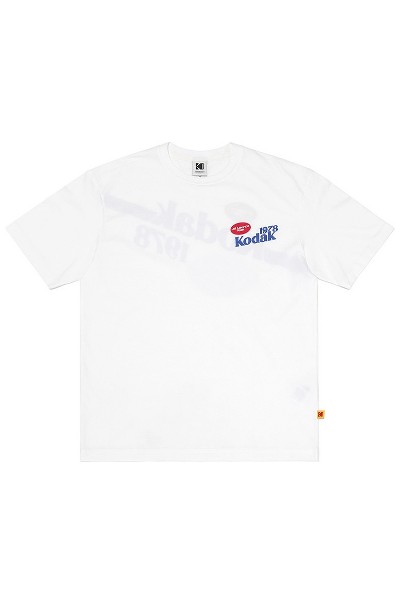 ★KODAK★ Yoyoman Sorona Short Sleeve T-shirt WHITE Kodak Apparel Unisex Sorona Kodamatic Lettering Short Sleeve