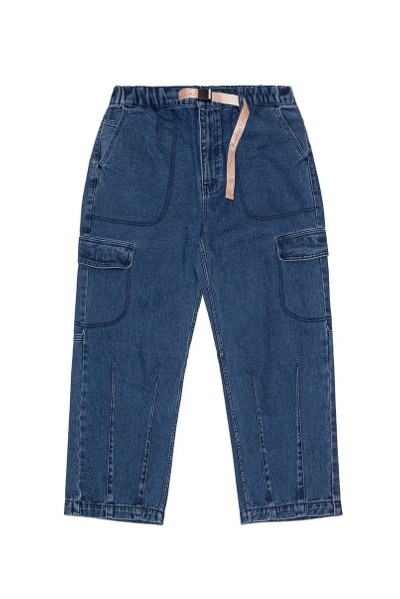★関税込★COVERNAT★DENIM REGULAR DOUBLE KNEE PANTS★ Covernat Denim Regular Double Knee Pants Blue | Relaxed for