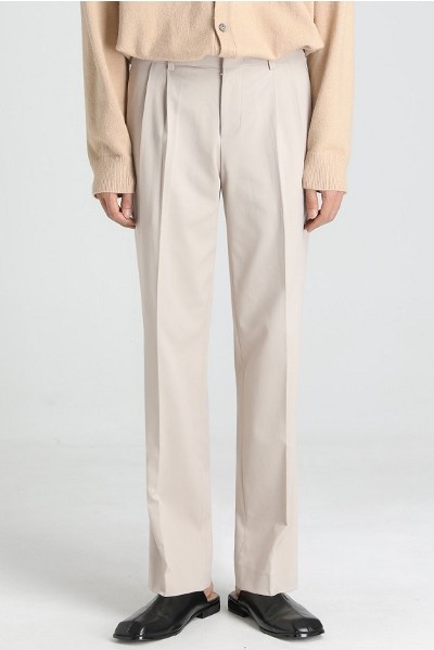 STYLEMAN Pintuck Wide Slacks | Chinos for Men | KOODING
