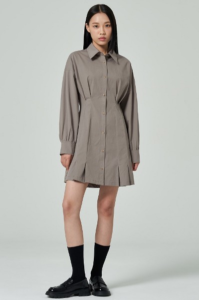 MLB korea■MONOGRAM JACQUARD SHORT-SLEEVED DENIM DRESS WMS] Women`S Classic Random MONOGRAM Jacquard Short Sleeve