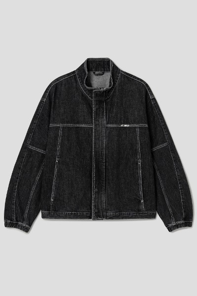 8seconds Denim Zipup Short Jacket Ash | Denim for Men | KOODING