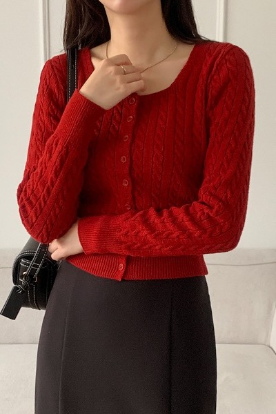 アウターその他 KIRSH Mono Cherry Loose Fit Cardigan Brown KURWCCD535MBRA KIRSH ]☆MONO CHERRY LOOSE FIT CARDIGAN (KIRSH/カーディガン