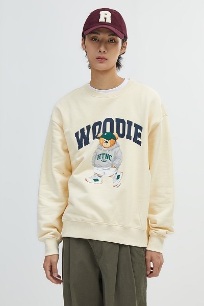 スウェット・トレーナー COVERNAT Authentic Logo Man to Man Yellow Covernat Unisex Authentic Logo Hoodie Yellow | Sweatshirts