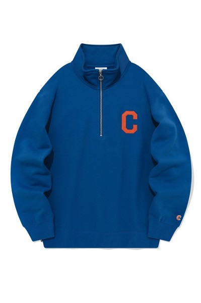 スウェット・トレーナー COVERNAT Box Authentic Man to Man Light Blue Covernat Unisex Small Authentic Logo Sweatshirt Blue