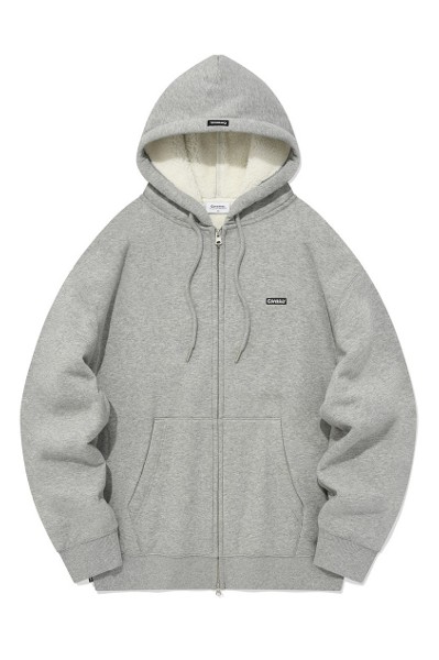 パーカー・フーディ COVERNAT C logo lambswool hoodie zip-up knit gray Covernat Unisex C Logo Lambs Wool Hoodie Knit Melange Gray