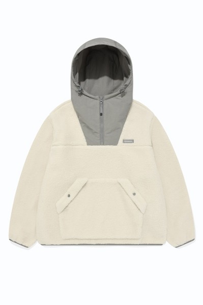 スウェット・トレーナー COVERNAT C Logo Half Zip-up Man to Man Charcoal Covernat C Logo Half Zip-Up Sweatshirt – Dot & Line Store