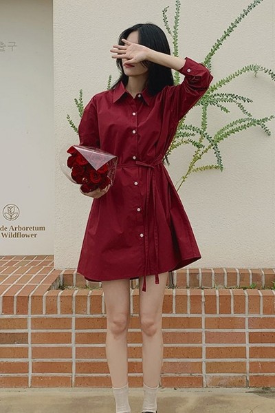 MLB korea■MONOGRAM JACQUARD SHORT-SLEEVED DENIM DRESS MLB Classic Monogram Stripes Short Sleeve Denim Dress NY