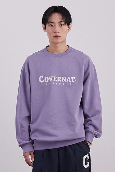 Covernat Unisex Authentic Logo Sweatshirt Lavender