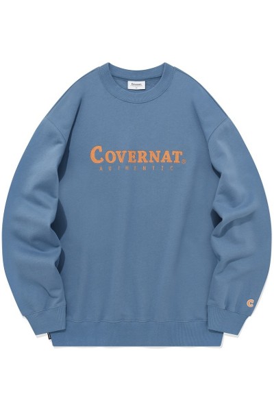 Covernat Unisex Authentic Logo Sweatshirt Blue | Sweatshirts