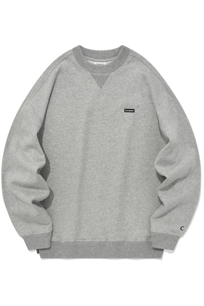 Covernat Unisex C Logo Half Zipup Sweatshirt Oatmeal