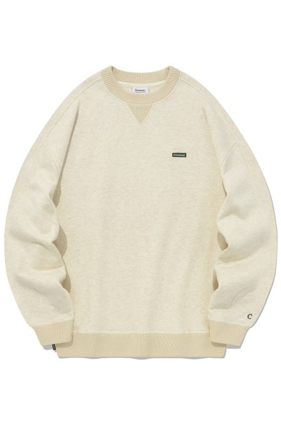 Covernat Unisex C Logo Lambs Wool Hoodie Knit Ivory