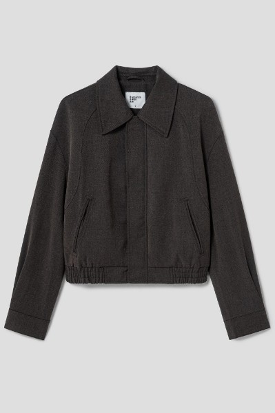 Roem[ロエム] Linen Like Short Sleeved Crop Jacket Linen Bolero Jacket, Linen Crop Top, Short Linen Coat, Linen