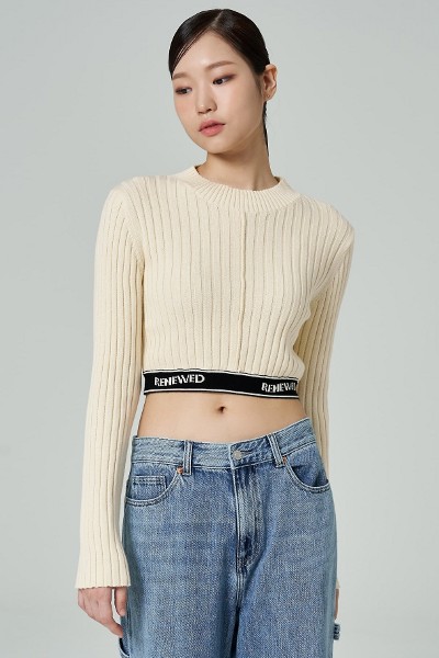 acme de la vie Adlv Circle Wappen Crop Short Sleeve Tee