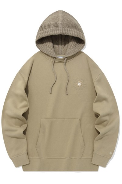[COVERNAT]★24FW★韓国人気★C LOGO KNIT HOODIE Covernat Unisex C Logo Lambs Wool Hoodie Knit Lavender