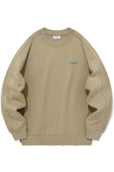 パーカー・フーディ COVERNAT Semi Over Raglan Hoodie Oatmeal CO2303HD04OT Covernat Unisex Semi Crop Raglan Hoodie Oatmeal