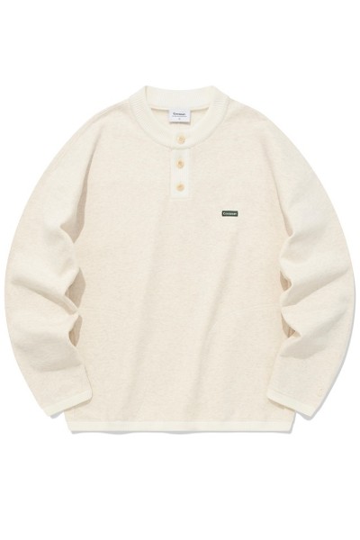 ★★COVERNAT★★ Authentic Logo Sweatshirt Oatmeal CO2403CR0 Authentic Logo Crewneck Oatmeal - Covernat | 60% - Asian
