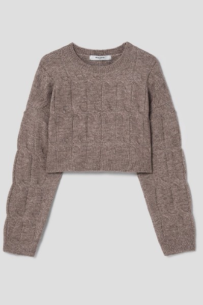 ワンピース KIRSH Small cherry cable knit dress melange gray KKSMCOP501M KIRSH ]☆SMALL CHERRY CABLE KNIT DRESS