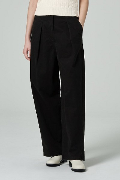 【BAON】[unisex] Coeti Washing Cut Balloon Wide Pants 8seconds Cotton Balloon Wide Pants Black | Wide for Women