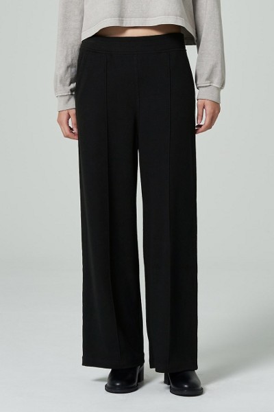 JUSTONE Cool Stretch Side Vent Wide Slacks | KOODING
