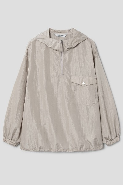 KIRSH Cherry Hoodie Woven Anorak Gray Charcoal | Hooded for