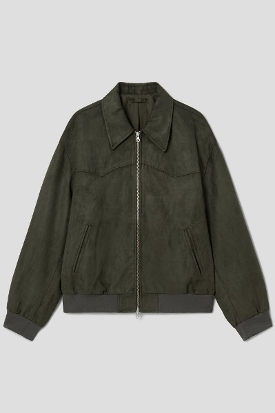 Covernat Unisex C Logo Collar Varsity Jacket Mint | Bomber