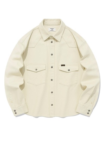 Covernat Unisex C Logo Oxford Half Shirt Purple | Collared