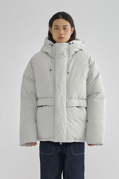 Unisex RDS Fluffy Down Parka Gray