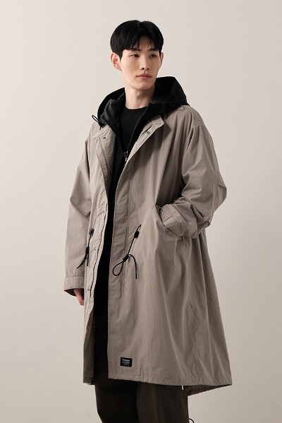 Covernat Unisex Fleeced Collarless Jacket Light Gray