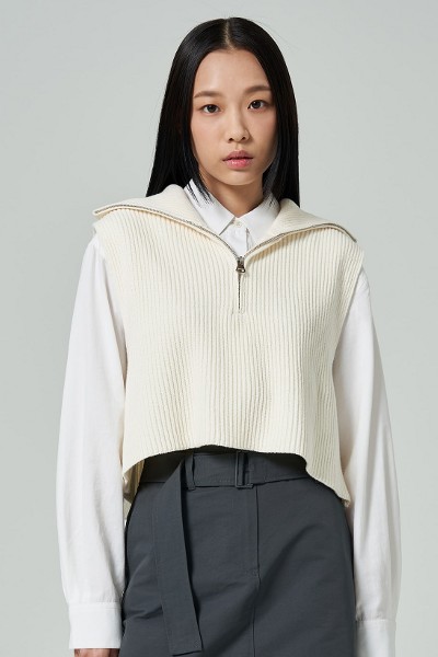 Matin Kim Crochet Knit Vest In Light Green | Vests for Women Matin Kim Crochet Knit Vest In Light Green | Vests for Women