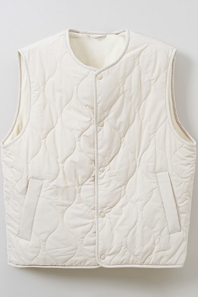 8seconds Light Weight Nylon Zipup Vest Gray Antique Silver