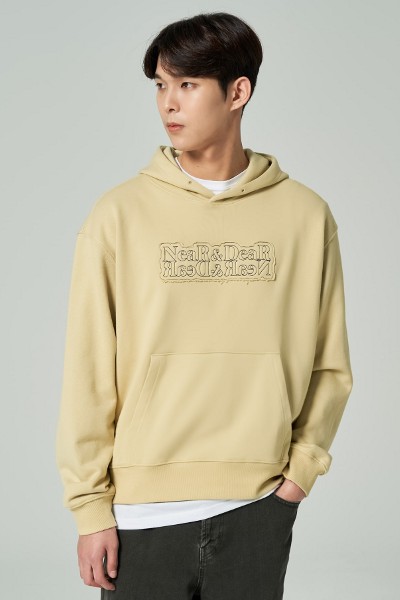 パーカー・フーディ COVERNAT Semi Over Raglan Hoodie Oatmeal Covernat Unisex Semi Crop Raglan Hoodie Oatmeal