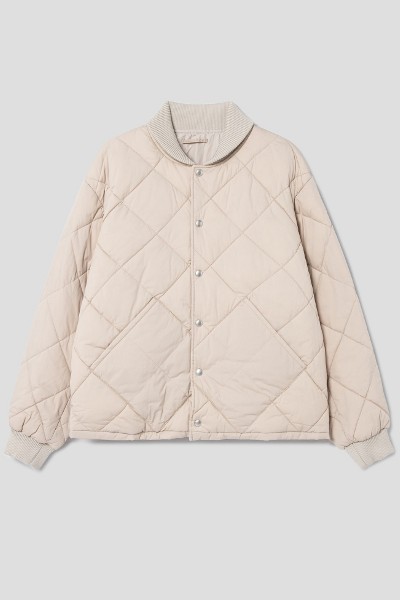 【BAON】Hinged collar quilted jumper 85e9497c83c775ccd14bb562454bba