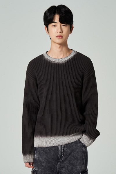 [COVERNAT]★LAMBSWOOL ARCH LOGO CREWNECK KNIT Covernat Unisex Lambs Wool Arch Logo Crew Neck Knit Green
