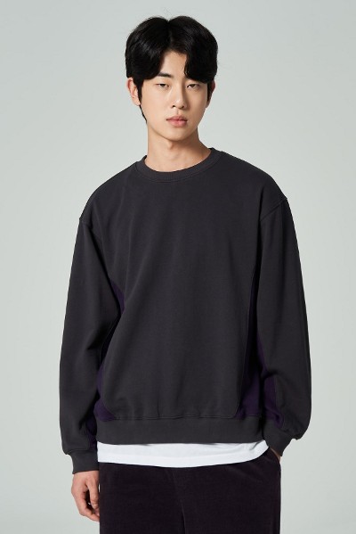 スウェット・トレーナー COVERNAT Comfort Logo Varsity Man to Man Melange Grey Covernat Unisex Comfort Logo Varsity Sweatshirt Melange Gray